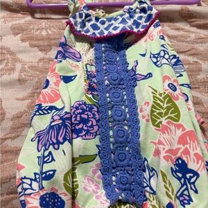 Matilda Jane Floral Diaper Cover with Blue and Pink